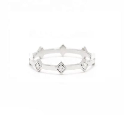 Eternity Ring/Crown 18K White Gold & Premium Cubic Zirconia