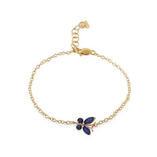 Sapphire Mariah Butterfly Bracelet in 9ct Gold