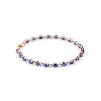 Sapphire Stella Infinite Tennis Bracelet in 9ct Rose Gold