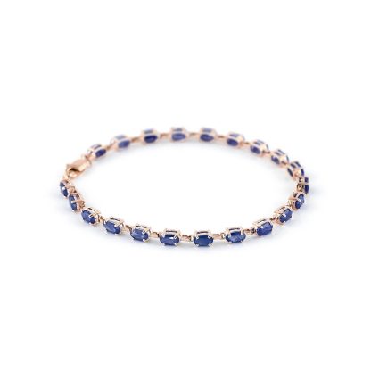 Sapphire Stella Infinite Tennis Bracelet in 9ct Rose Gold