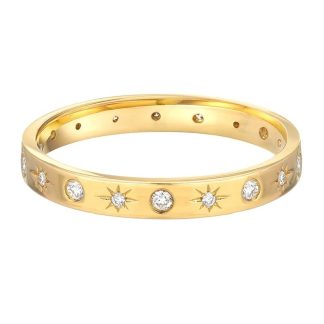 Stargaze Ring/18k Yellow Gold Coated & Premium Cubic Zirconia