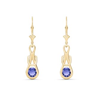 Tanzanite Angelina Drop Earrings in 9ct Gold