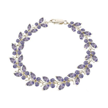 Tanzanite Mariah Signature Butterfly Bracelet in 9ct White Gold