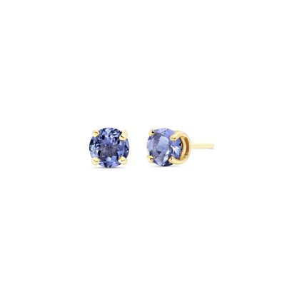 Tanzanite Novara Stud Earrings in 9ct Gold