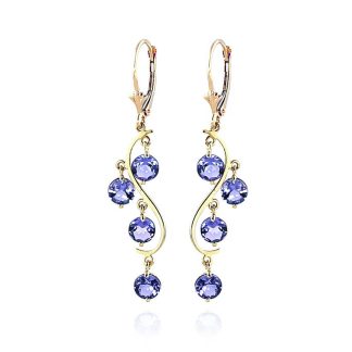 Tanzanite Willow Dream Catcher Earrings in 9ct Gold