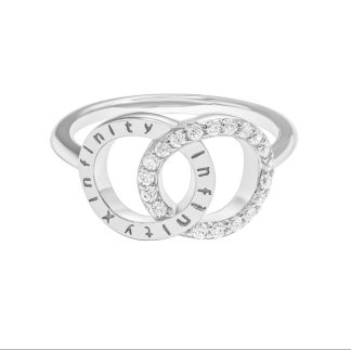 The InfinityXinfinity Ring/18K White Gold & Cubic Zirconia