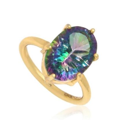 The Universe Ring/Mystic Topaz 18k Yellow Gold Vermeil