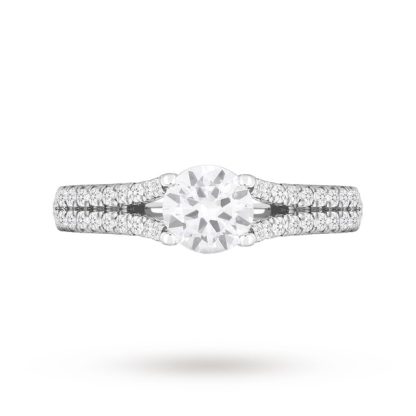 18ct White Gold 1.00cttw Brilliant Cut Diamond Ring - Ring Size P