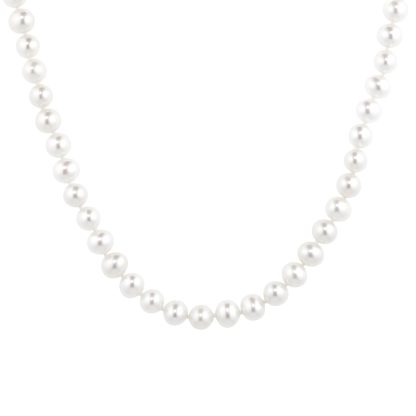 18ct Yellow Gold 6mm-6.5mm Pearl Necklace