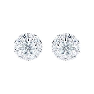 Amelia 18ct White Gold 0.60cttw Diamond Stud Earrings