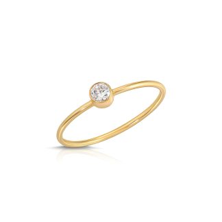 Brilliant Cut Diamond Ring, 0.1 ct in 9ct Gold