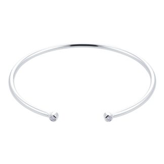 Gossamer 18ct White Gold 0.15cttw Diamond Bangle