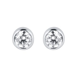 Gossamer 18ct White Gold 0.33cttw Diamond Stud Earrings