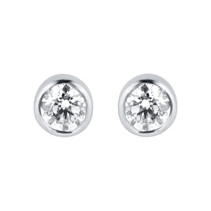 Gossamer 18ct White Gold 0.33cttw Diamond Stud Earrings