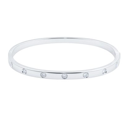 Gossamer 18ct White Gold 0.60cttw Diamond Bangle