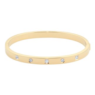 Gossamer 18ct Yellow Gold 0.50cttw Diamond Bangle