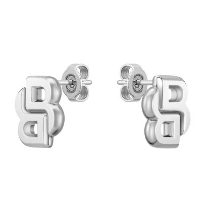 Ladies BOSS Double B Stainless Steel Stud Earrings