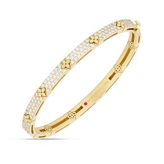 Love In Verona 18ct Yellow Gold 4.56ct Diamond Bangle