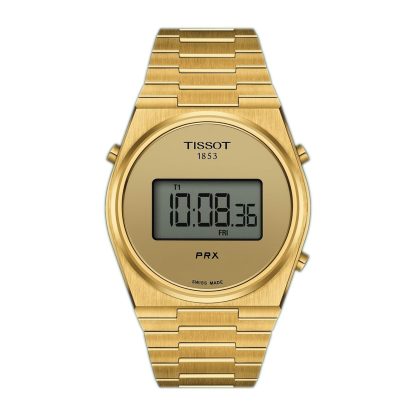 PRX Digital 40mm Unisex Watch PVD Yellow Gold