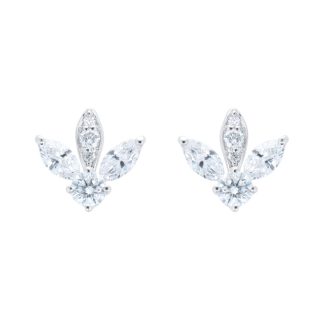 Vinea 18ct White Gold 0.60cttw Diamond Stud Earrings