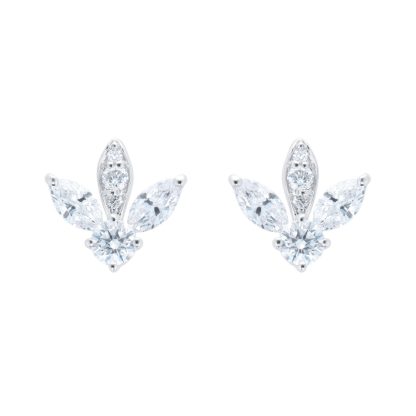 Vinea 18ct White Gold 0.60cttw Diamond Stud Earrings