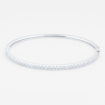 18ct White Gold 1.25cttw Diamond Bangle