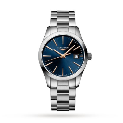 Conquest Classic 34mm Ladies Watch Blue