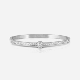 Nomination Pretty Bangles Madium Silver Round Cubic Zirconia Bangle 029520/001