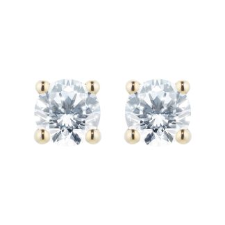 18ct Yellow Gold 0.25cttw Diamond Stud Earrings