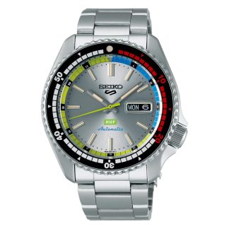 5 Sports X HUF Limited Edition Collaboration II 42.5mm Bracelet Strap Mens Watch Silver