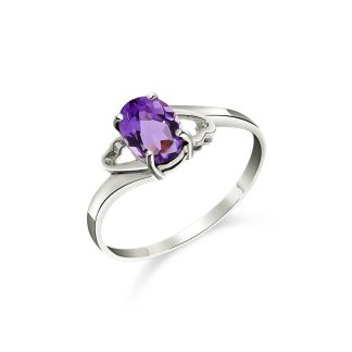 Amethyst Ariel Desire Ring in 9ct White Gold