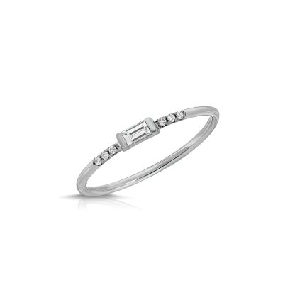 Diamond Ring in 9ct White Gold
