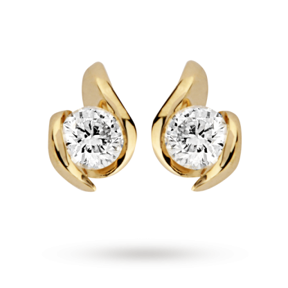 9 Carat Gold 0.25ct Wrapped In Love Diamond Earrings