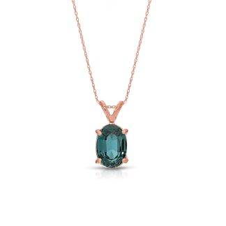 Alexandrite Barcelona Pendant Necklace in 9ct Rose Gold