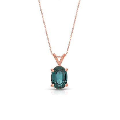 Alexandrite Barcelona Pendant Necklace in 9ct Rose Gold