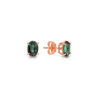 Alexandrite Barcelona Stud Earrings in 9ct Rose Gold