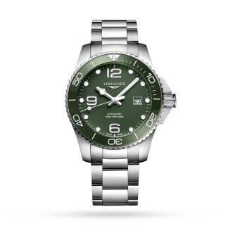 HydroConquest 43mm Mens Watch Green