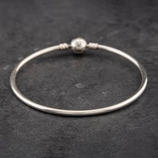 Pre-Owned Pandora Silver Medium Charm Bangle 41221262